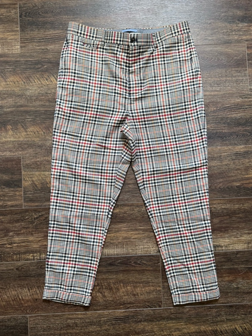 ZARA Plaid Dress Pants 32